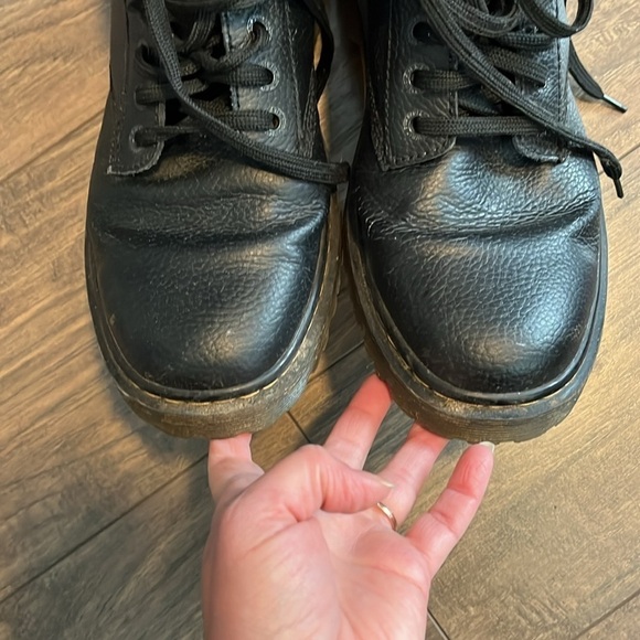Dr Martens Black Low Lace Up Boots Size 11 - Picture 10 of 10